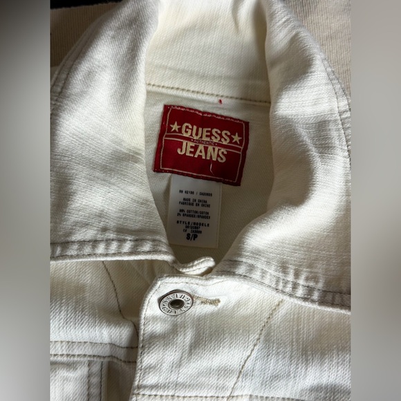 GUESS off-white denim jacket - Picture 3 of 6